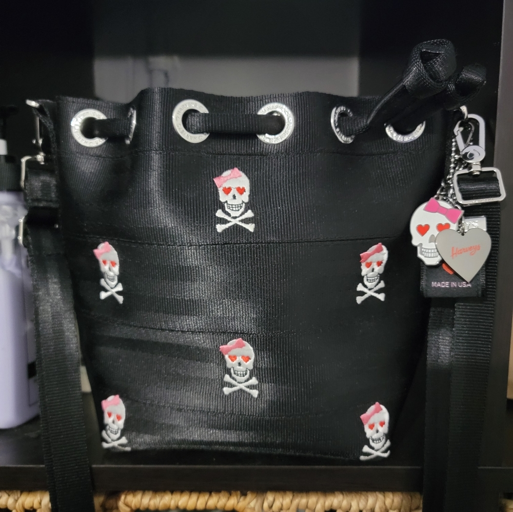 Harveys skull handbag. Tough Love edition.